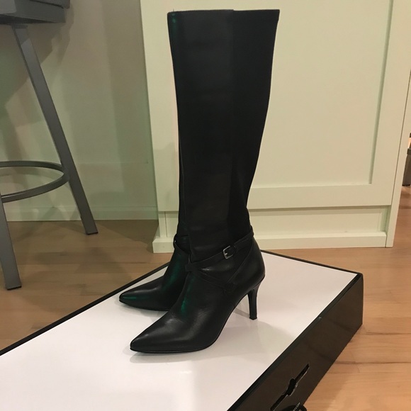 Nine West Soskeeko black boots. Size 5 ladies - Picture 1 of 5